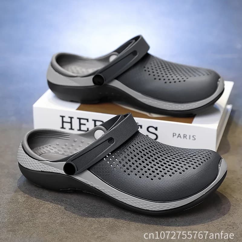 Men's Summer Non-Slip Toe-Toe Sandals for Outdoor Use, Large Size Sports Beach Slippers