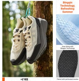 361 Degrees Qingyu Men Hiking Shoes Summer Anti-slip Wear-resistant Air Mesh Breathable Male Outdoor Caravan Sneakers 672626767