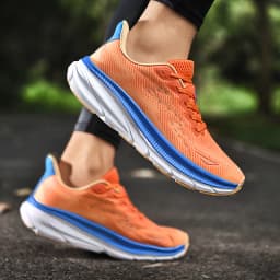 Unisex Lightweight Breathable Running Shoes with Elastic Buffering Durable Outsole for Men And Women