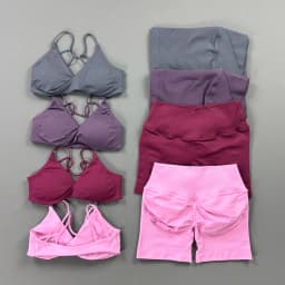 HISTELLO Vision Shorts Set Seamless Yoga Short Pants Suit Vision Twist Front Sports Bra Scrunch Butt Backless GYM Clothing