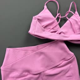 HISTELLO Vision Shorts Set Seamless Yoga Short Pants Suit Vision Twist Front Sports Bra Scrunch Butt Backless GYM Clothing