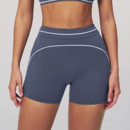 Hamidou Breathable Hip-lifting Fashion Yoga Shorts for Woman's Color Blocking Stripe Fitness Running Shorts Women Gym Clothing