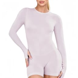 HISTELLO Long Sleeve Bodysuit One Piece Gym Women Yoga Playsuit Fitness Clothes Workout Jumpsuit Backless Set Siamese