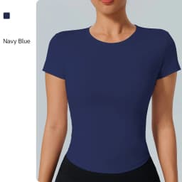 Sports Tops Quick-drying Women's Fitness Running Yoga Short Sleeve Moisturizing Wounding Elastic Breathable Yoga T-shirt