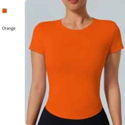 Sports Tops Quick-drying Women's Fitness Running Yoga Short Sleeve Moisturizing Wounding Elastic Breathable Yoga T-shirt