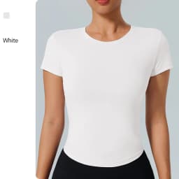 Sports Tops Quick-drying Women's Fitness Running Yoga Short Sleeve Moisturizing Wounding Elastic Breathable Yoga T-shirt