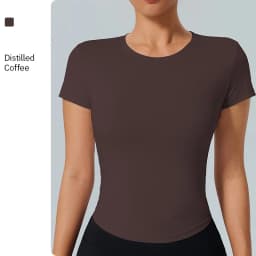 Sports Tops Quick-drying Women's Fitness Running Yoga Short Sleeve Moisturizing Wounding Elastic Breathable Yoga T-shirt