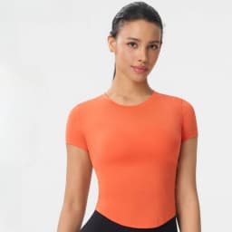 Sports Tops Quick-drying Women's Fitness Running Yoga Short Sleeve Moisturizing Wounding Elastic Breathable Yoga T-shirt