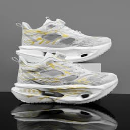 Cushioning Running Shoes for Men and Women, Lightweight Thick Soles, Flexible and Resilient, Sporty Design, Fits the Foot Shape Suitable for Daily Leisure, Fitness Training, Road and Track Running, Outdoor Sports, Cross-Country, Hiking, Mountaineering, Etc., Couple Style.