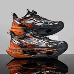 Cushioning Running Shoes for Men and Women, Lightweight Thick Soles, Flexible and Resilient, Sporty Design, Fits the Foot Shape Suitable for Daily Leisure, Fitness Training, Road and Track Running, Outdoor Sports, Cross-Country, Hiking, Mountaineering, Etc., Couple Style.