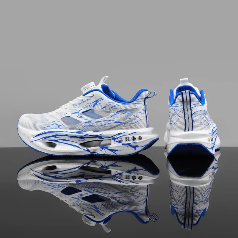 Cushioning Running Shoes for Men and Women, Lightweight Thick Soles, Flexible and Resilient, Sporty Design, Fits the Foot Shape Suitable for Daily Leisure, Fitness Training, Road and Track Running, Outdoor Sports, Cross-Country, Hiking, Mountaineering, Etc., Couple Style.