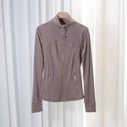 Spring New Stand-Up Collar Gold Zipper Jacket, Sports and Fitness Casual High-Elasticity Long-Sleeved Women's Slimming Yoga Wear