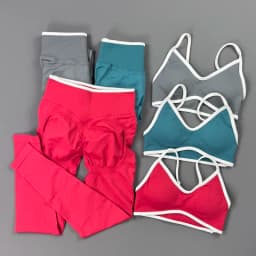 2 Pieces Trim Yoga Set Women Thin Strap V Neck Sports Bra High Waist Leggings High Elastic Breathable Fitness Workout Sportswear