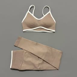 2 Pieces Trim Yoga Set Women Thin Strap V Neck Sports Bra High Waist Leggings High Elastic Breathable Fitness Workout Sportswear