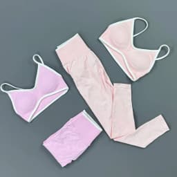 2 Pieces Trim Yoga Set Women Thin Strap V Neck Sports Bra High Waist Leggings High Elastic Breathable Fitness Workout Sportswear