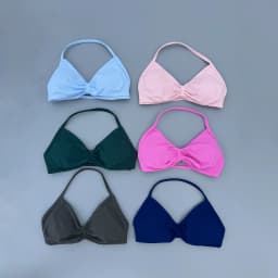 Strappy Bra Gym Top Women High Support Thin Strap Ruched Backless Halter Push Up Seamless Sports Bras Workout Yoga With Pads