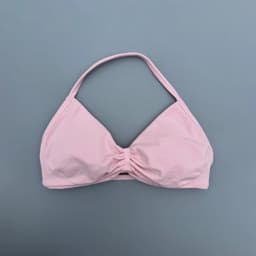 Strappy Bra Gym Top Women High Support Thin Strap Ruched Backless Halter Push Up Seamless Sports Bras Workout Yoga With Pads