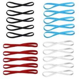 2PC Sports Headband Girls Sport Anti-slip Elastic Rubber Sweatband Candy Women Men Yoga Hair Bands Football Run Football Fitnes