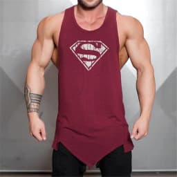 Gym Bodybuilding Casual Clothing Summer Absorb Sweat Mens Fitness Sport Tank Tops Cotton Breathable Sleeveless Loose T-shirts