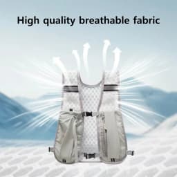 New Running Water Bottle Storage Vest Lightweight Running Vest Reflective Hydration Water Chest Pack With Phone Holder