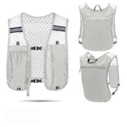 New Running Water Bottle Storage Vest Lightweight Running Vest Reflective Hydration Water Chest Pack With Phone Holder