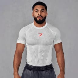 New Men's Quick-Dry Top Breathable Elastic Fitness T-shirt Short Sleeve Summer Print Compression Shirt Men Gym Running T-shirt
