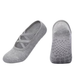 Professional Women's Bandage Pilates Socks Ladies Anti-Slip Backless Yoga Socks Cotton Fitness Workout Ballet Dance Sock