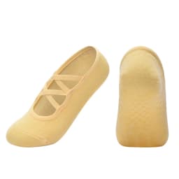 Professional Women's Bandage Pilates Socks Ladies Anti-Slip Backless Yoga Socks Cotton Fitness Workout Ballet Dance Sock
