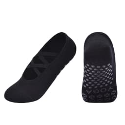 Professional Women's Bandage Pilates Socks Ladies Anti-Slip Backless Yoga Socks Cotton Fitness Workout Ballet Dance Sock