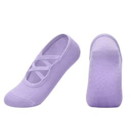 Professional Women's Bandage Pilates Socks Ladies Anti-Slip Backless Yoga Socks Cotton Fitness Workout Ballet Dance Sock