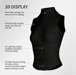 Zip Up Training Vest, Sleeveless Quick Dry Top for Gym, Running & Yoga, Casual Outer Wear