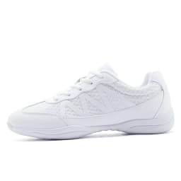 Girls White Cheerleading Shoes Lightweight Cheer Shoes Breathable Dance Aerobics Sports Sneakers 2105