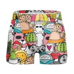 Summer Men's Swimwear Swimming Shorts Surf Trunks Pro Beach Tights Shorts Quick Dry Uv Swimming Pantalones Gym Jammer Swimsuit