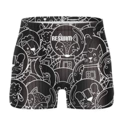 Summer Men's Swimwear Swimming Shorts Surf Trunks Pro Beach Tights Shorts Quick Dry Uv Swimming Pantalones Gym Jammer Swimsuit