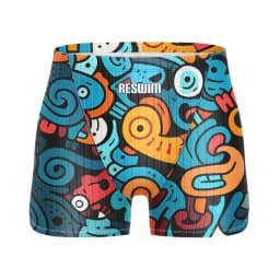 Summer Men's Swimwear Swimming Shorts Surf Trunks Pro Beach Tights Shorts Quick Dry Uv Swimming Pantalones Gym Jammer Swimsuit