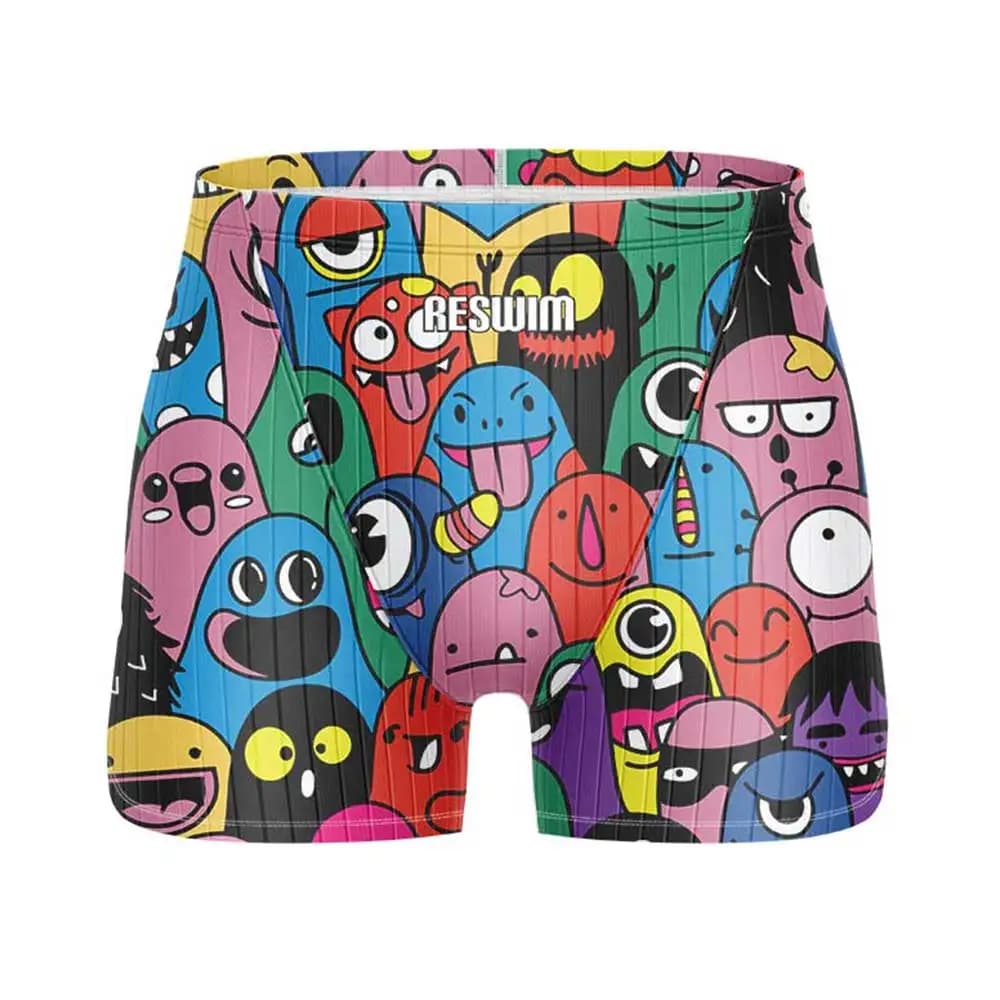 Summer Men's Swimwear Swimming Shorts Surf Trunks Pro Beach Tights Shorts Quick Dry Uv Swimming Pantalones Gym Jammer Swimsuit