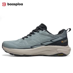 Baasploa Men Climbing Shoes Brand Mesh Breathable Lightweight Hiking Sneakers Male Casual Anti-Skid Wear-Resistant Outdoor Shoes