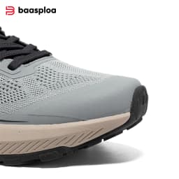 Baasploa Men Climbing Shoes Brand Mesh Breathable Lightweight Hiking Sneakers Male Casual Anti-Skid Wear-Resistant Outdoor Shoes