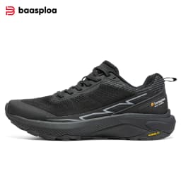 Baasploa Men Climbing Shoes Brand Mesh Breathable Lightweight Hiking Sneakers Male Casual Anti-Skid Wear-Resistant Outdoor Shoes