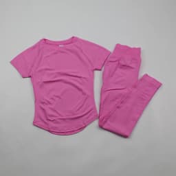 Women's Gym Sets Seamless Yoga Clothing Short Sleeve Shirts Butt Lifting Leggings Two Piece Outfits Woman Activewear Workout Set