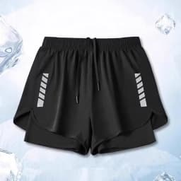 2025 new style running shorts, with reflective strips, inner lining, and anti-peeping