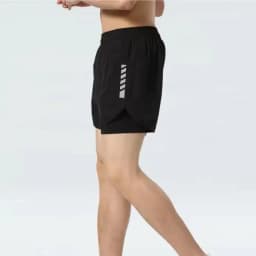 2025 new style running shorts, with reflective strips, inner lining, and anti-peeping