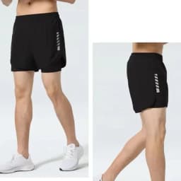 2025 new style running shorts, with reflective strips, inner lining, and anti-peeping