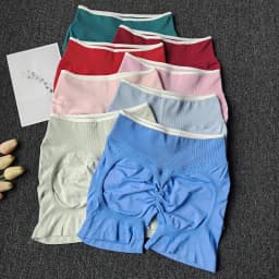 Gym Shorts Women Fitness Sports Biker High Waisted Shorts Running Yoga Shorts Workout Scrunch Butt Seamless Workout Tight