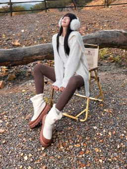 GOLDEN CAMEL Women Winter Boots Velvet Warm Thick Bottom High Top Waterproof Non-slip Snow Boots Cotton Shoes for Women