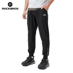 ROCKBROS Sport Thin Pants Running Outdoor Trousers Breathable Water Repellent Fitness Casual Pants Reflective Sweatpants