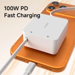 Hagibis Retractable USB C Cable 100W Type C to C Unidirectional Charger Cable Desk Fast Charging Cord for iPhone 17 Macbook iPad