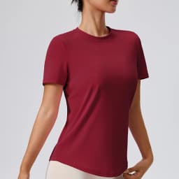 Yoga Classic T-shirt Women's Fitness Yoga Clothing Short Sleeve Round Neck Sports T-shirt