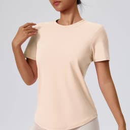 Yoga Classic T-shirt Women's Fitness Yoga Clothing Short Sleeve Round Neck Sports T-shirt