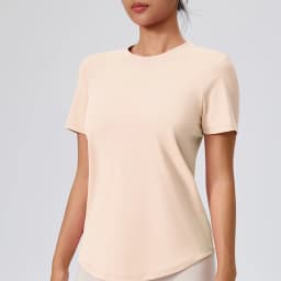 Yoga Classic T-shirt Women's Fitness Yoga Clothing Short Sleeve Round Neck Sports T-shirt